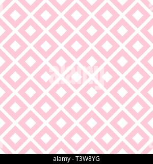 Pink Rhombus Geometric Seamless Vector Pattern with White Shapes for  Valentines Day Romantic Scrapbook Paper Printable Design Stock Vector Image  & Art - Alamy