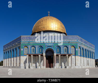 The Dome of the Rock on the temple mount in Jerusalem, Israel Stock Photo