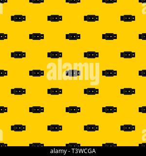 Black buckle belt pattern vector Stock Vector