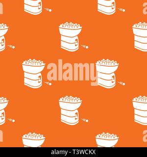 Tennis ball machine pattern vector orange Stock Vector