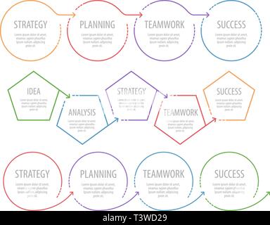 Infographics design. Template for graph, presentation and chart. Business vector Stock Vector