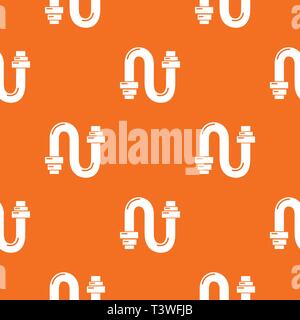 Siphon pattern vector orange Stock Vector
