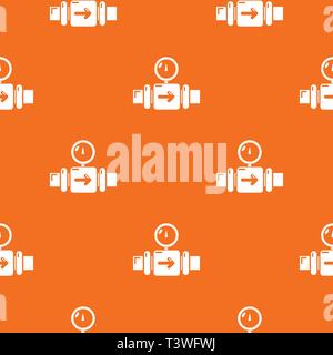 Pressure sensor pattern vector orange Stock Vector