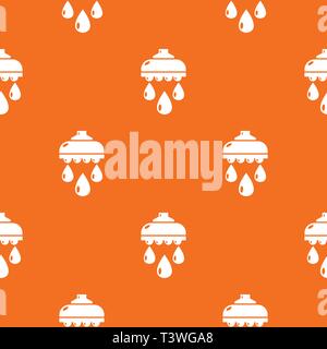 Shower head pattern vector orange Stock Vector