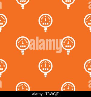 Pressure meter pattern vector orange Stock Vector
