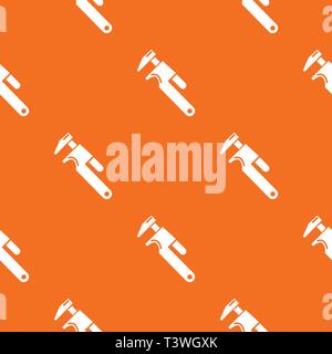 Universal spanner pattern vector orange Stock Vector