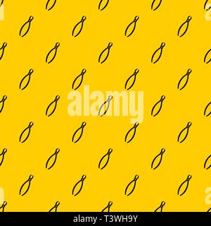 Tooth extraction instrument pattern vector Stock Vector