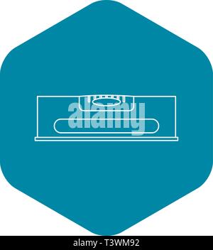 Level measurement icon, outline style Stock Vector
