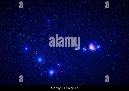 Galaxies in starry night sky Stock Photo