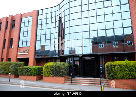 Facade Of The Institution Of Chemical Engineers, Davis Building, Railway Terrace, Rugby, Warwickshire, UK Stock Photo