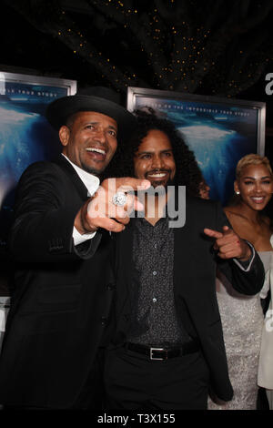 Westwood, California, USA. 11th Apr 2019. Mario Van Peebles, Makaylo Van Peebles 04/11/2019 The Premiere of 'Breakthrough' held at the Regency Village Theatre in Los Angeles, CA Photo by Izumi Hasegawa/HollywoodNewsWire.co Credit: Hollywood News Wire Inc./Alamy Live News Stock Photo