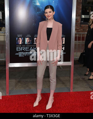 Los Angeles, USA. 11th Apr, 2019. Maddy Martin 154 attend the premiere of 20th Century Fox's 'Breakthrough' at Westwood Regency Theater on April 11, 2019 in Los Angeles, California. Credit: Tsuni/USA/Alamy Live News Stock Photo