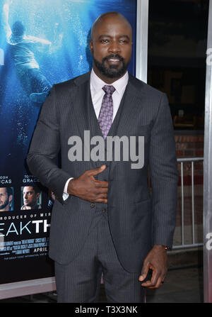 Los Angeles, USA. 11th Apr, 2019. Mike Colter attend the premiere of 20th Century Fox's 'Breakthrough' at Westwood Regency Theater on April 11, 2019 in Los Angeles, California. Credit: Tsuni/USA/Alamy Live News Stock Photo