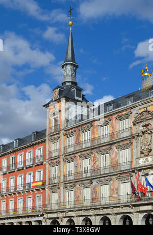 The casa de la panadería: in Plaza Mayor, Madrid, Spain Stock Photo