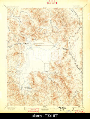 Sierraville, California, map 1894, 1:125000, United States of America ...