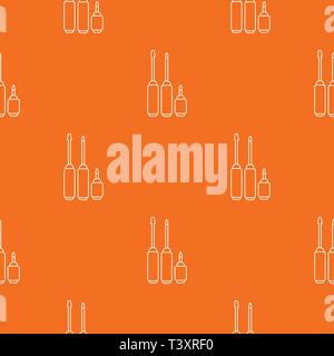 Screwdriver pattern vector orange Stock Vector