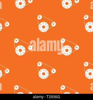 Motor pattern vector orange Stock Vector