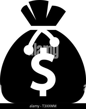 Money bag icon vector Stock Vector Image & Art - Alamy