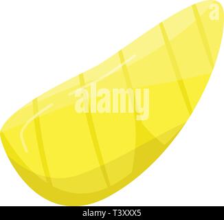 Slice of durian icon, isometric style Stock Vector