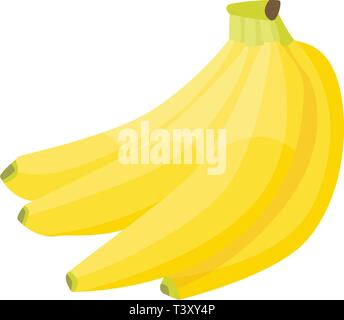 Fresh branch banana icon, isometric style Stock Vector