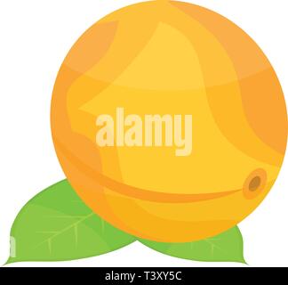 Whole tree apricot icon, isometric style Stock Vector
