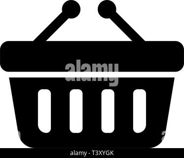 Online Basket Icon Vector Stock Vector