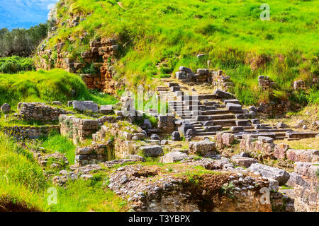 Sparta, Greece Ancient ruins remains in Peloponnese Stock Photo