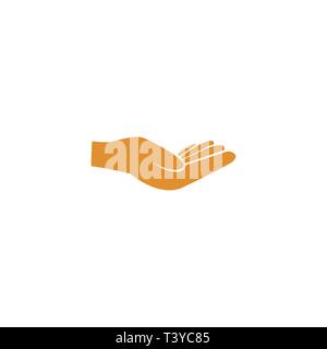 Supporting hands illustration Stock Vector