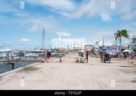 Waterfront Santarem, Brazil Stock Photo