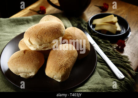 Photo of local Filipino delicacy Pan de Sal or salted bread rolls Stock Photo