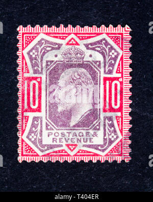 King Edward VII postage stamp Stock Photo