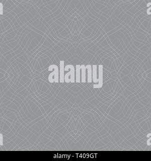 Vector seamless pattern with wavy drawn lines on a grey background Stock Vector