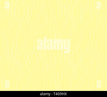 Vector seamless pattern with wavy drawn lines on a yellow backgound Stock Vector