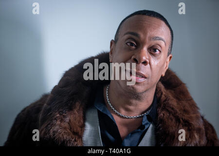 53 year old African American man who works as an actor Stock Photo