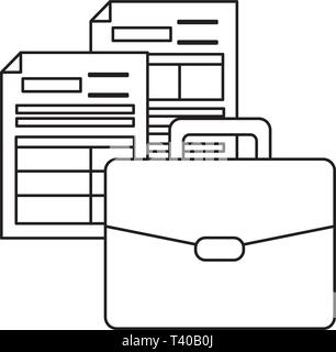 suitcase forms tax payment Stock Vector