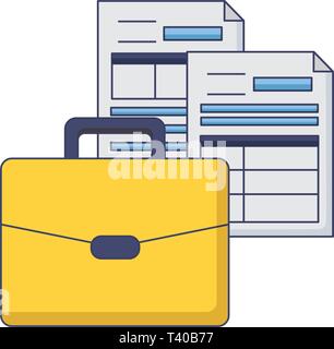 suitcase forms tax payment Stock Vector