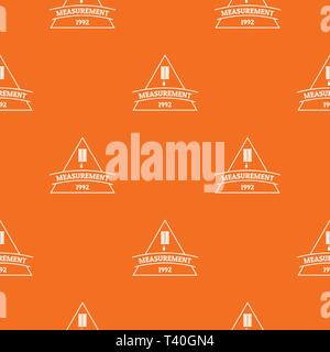 Measurement pattern vector orange Stock Vector