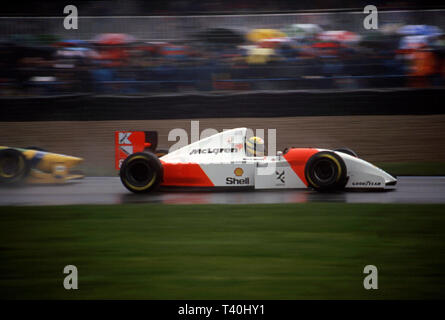 1993 European Grand Prix, Donington. Ayrton Senna, McLaren Ford