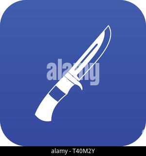 Knife icon digital blue Stock Vector