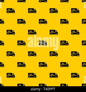 Mail truck pattern vector Stock Vector