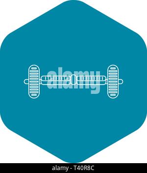 Hover board gyro pod icon, outline style Stock Vector