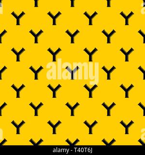 Joint pipe in form Y letter pattern vector Stock Vector