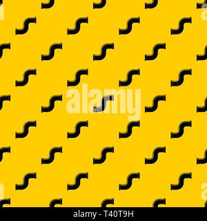Joint pipe in form S letter pattern vector Stock Vector