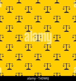 Scales balance pattern vector Stock Vector
