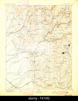 Smartsville, California, map 1895, 1:125000, United States of America ...