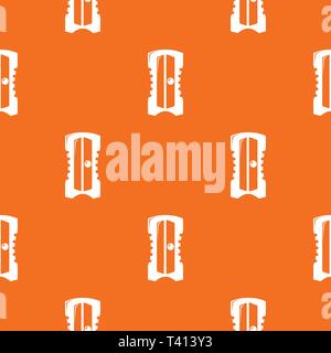 Sharpener pattern vector orange Stock Vector