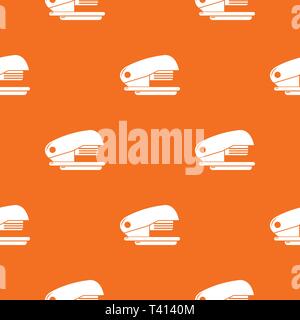 Stapler pattern vector orange Stock Vector