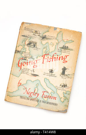 A reprinted 1943 edition of Negley Farson's famous book Going Fishing  illustrated by C.F. Tunnicliffe. The first edition being published in 1942.  It h Stock Photo - Alamy