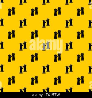 Heat resistant gloves for welding pattern vector Stock Vector