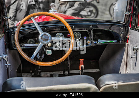 Transport Retro Interior Of The Salon Of The Car 60 70 S Stock Photo Alamy